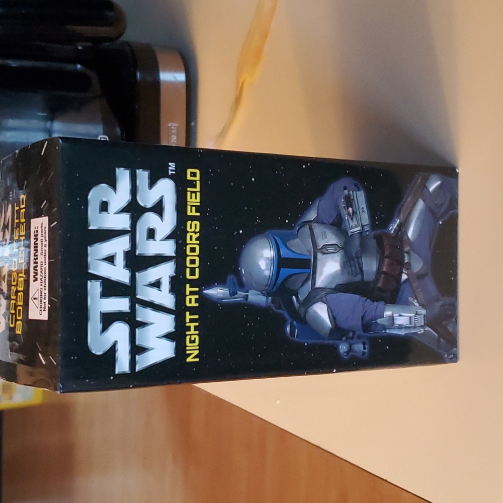 Colorado Rockies Carlos Gonzales bobblehead and t shirt star wars night 2015